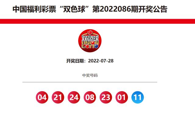 福彩双色球2021097期